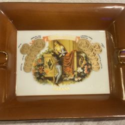   Vintage MCM Romeo y Julieta Habana Cigar Ashtray White Ash Mid Century Décor