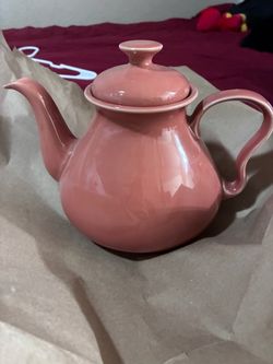 Pink Ceramic Teapot with Lid