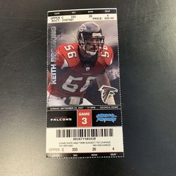 Atlanta Falcons vs Cardinals Opening Day Season Ticket Stub 9/19/2010