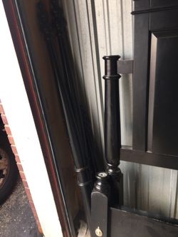 Large for post a king size bed frame. $450. I can deliver