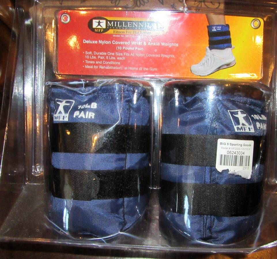 Ankle and Wrist Soft Weights 10 Pound Set -NEW-