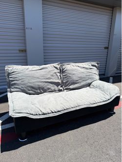 Coaster Furniture Pillow-Top Convertible Futon Sofa Bed - Gray/Black