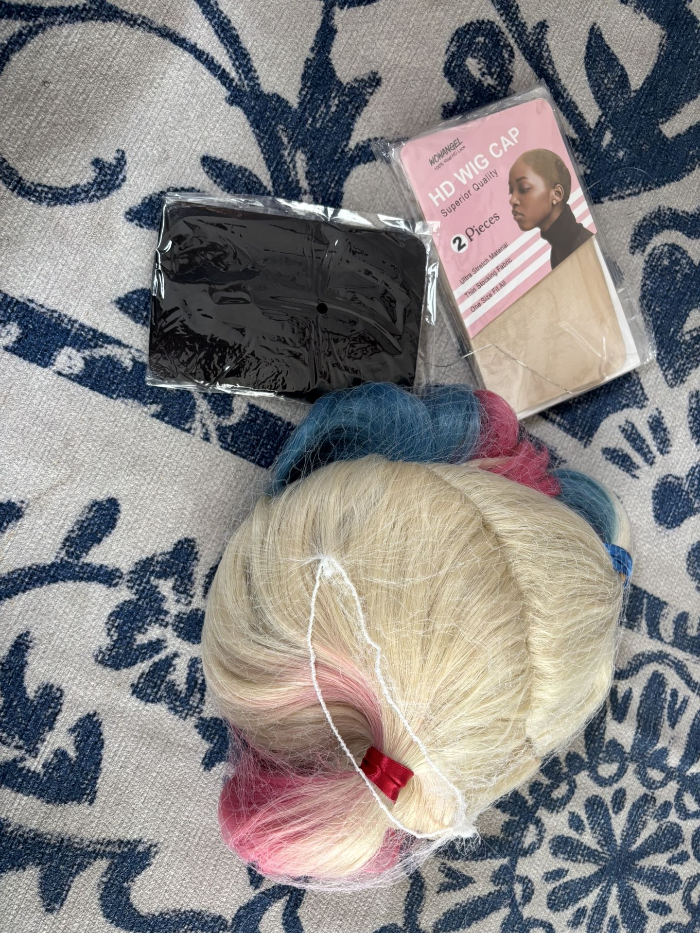 Harley Quinn Wig with 2 Pieces HD Wig Cap Cosplay Costume