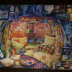 Buffalo Aimee Stewart “Blanket Fort 1979” 1000 Pc Puzzle (all Pieces Accounted For)