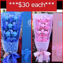 Valentine's Day Stitch / Angle Bouquet Flower Rose 