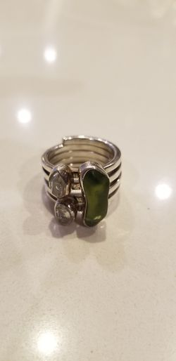 Lilly Barrack 925 Sterling Silver Ring - 7