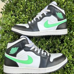 Size 8.5 - Air Jordan 1 Mid Green Glow