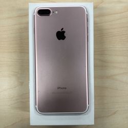 UNLOCKED ROSE GOLD IPHONE 7+ 128GB