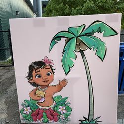 Moana stand for bday party