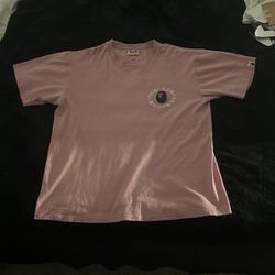 Pink Bape shirt