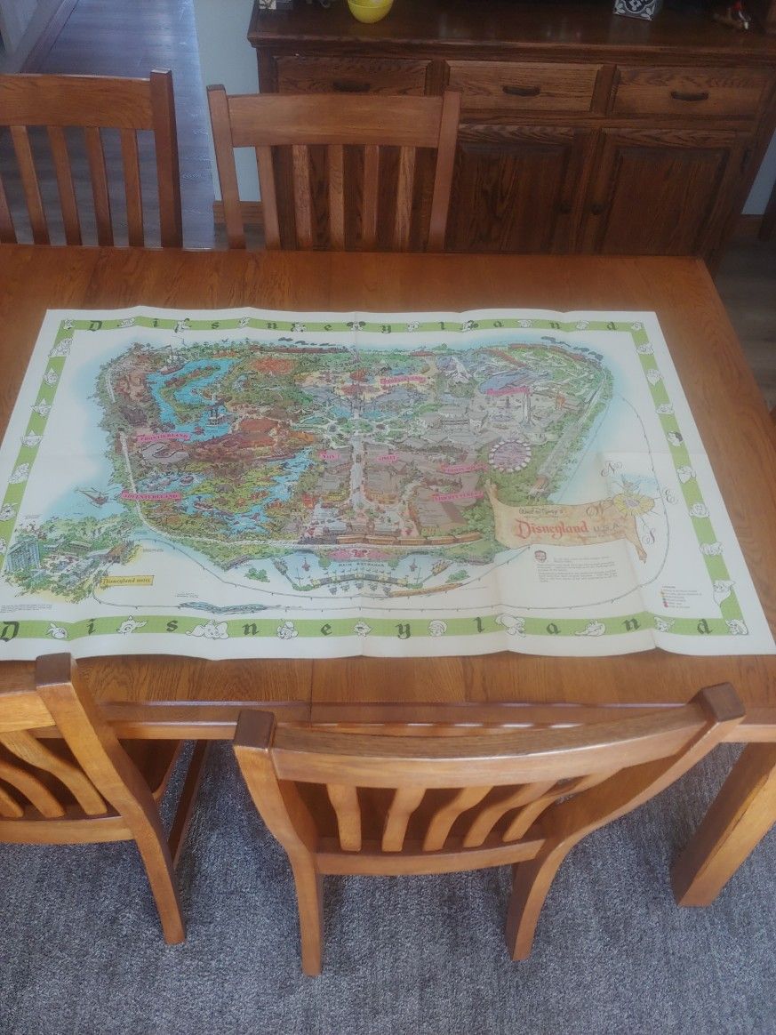 1964 Disneyland Park Map