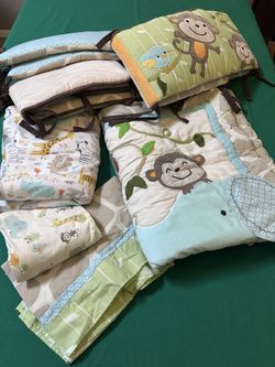 Animal Theme Baby Crib Bedding 