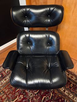 Eames style midcentury chair & foot rest