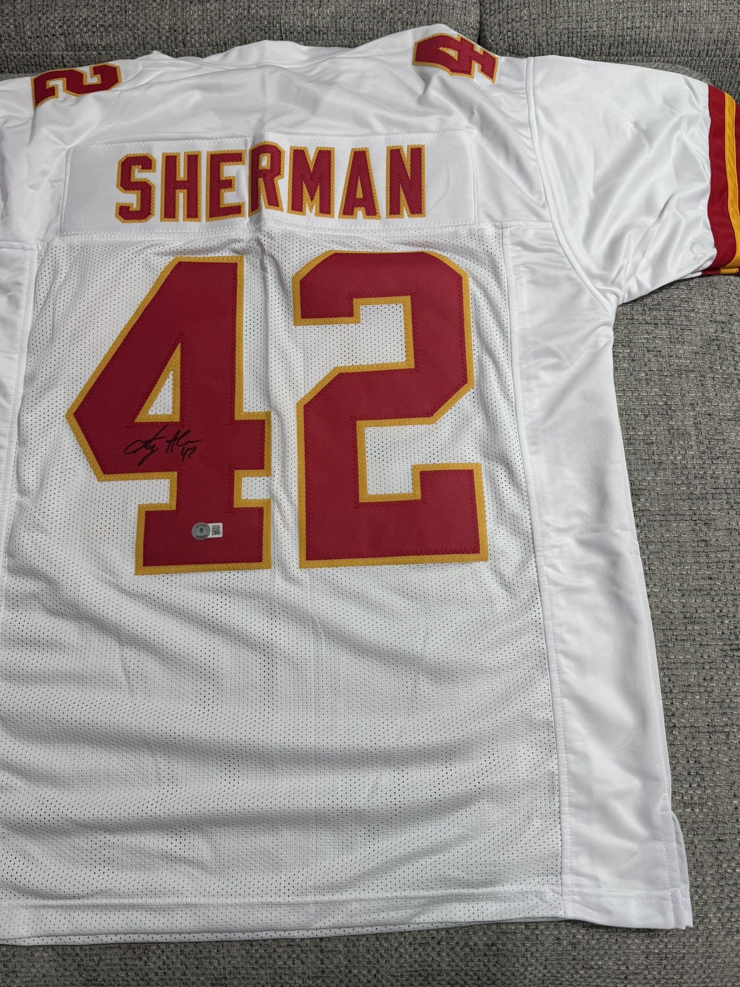 Anthony Sherman Signed Autograph Custom Jersey - Beckett Coa - Kansas City Chiefs