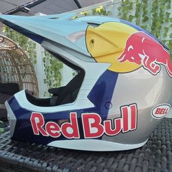 Bell Mx-10 Helmet Red Bull Athelete Only Refinished