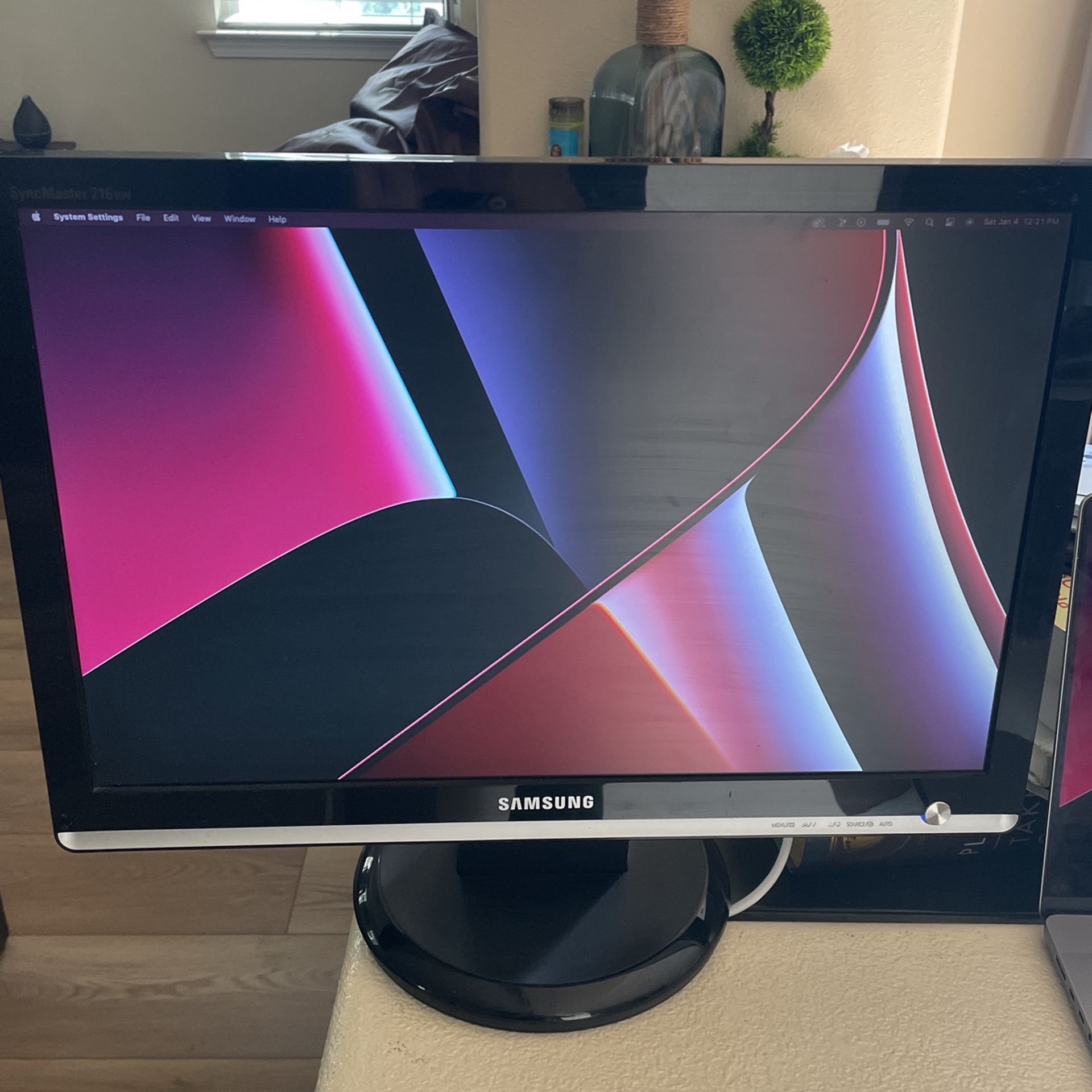 21.6 inch Samsung SyncMaster 216 BW Computer Monitor
