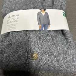 NWT Button up Cardigan In Grey Size XL 