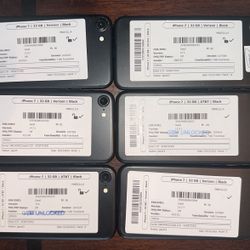 iPhone 7 32GB UNLOCKED 6 Unit Package Deal 