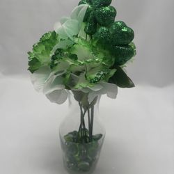 St. Patrick’s Day flower arrangement