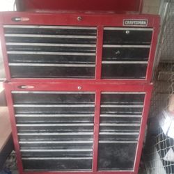 Craftsman Tool Box 40" x 12" top box, 41" x 18" bottom box

