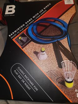 Badminton With Led Birdie