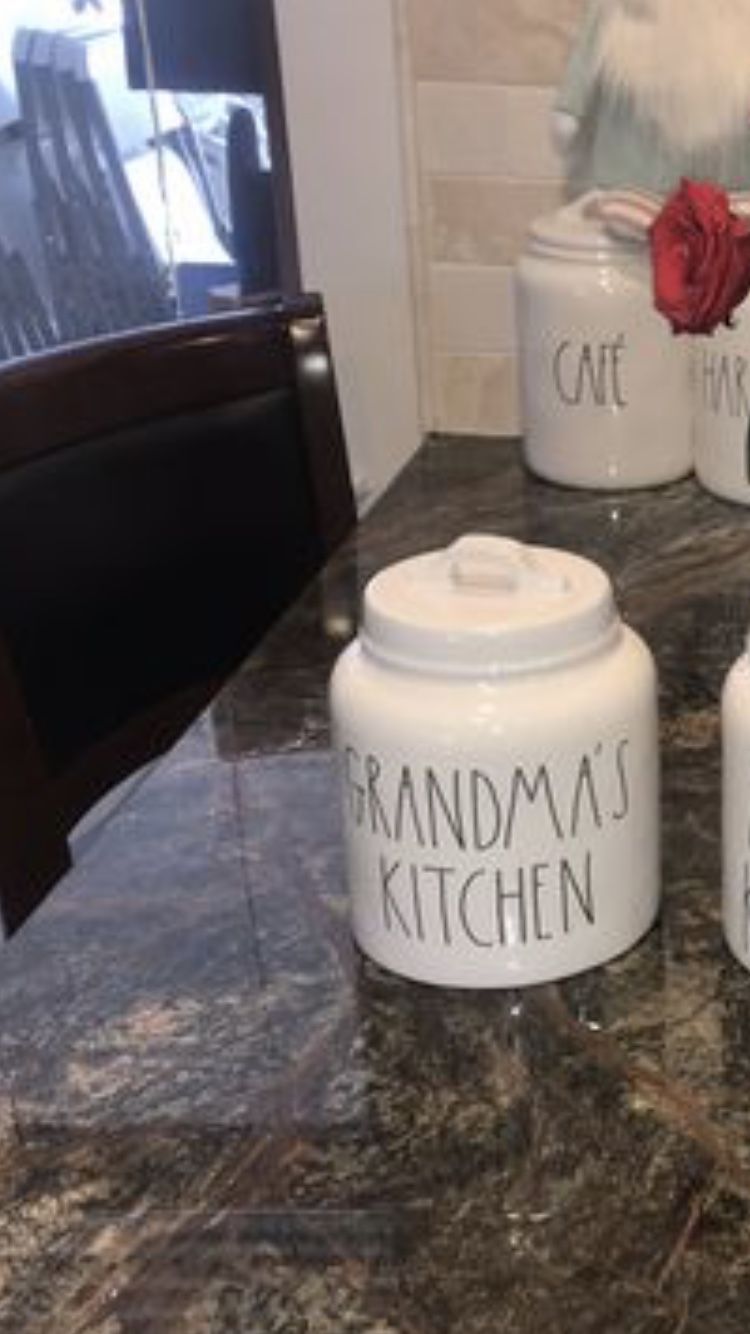 Rae Dunn Grandma’s Kitchen Canister. Just perfect ..Custom your posts welcomed.