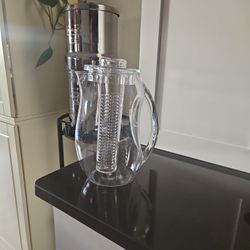 Clear Plastic Infuser Water Pitcher