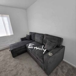 2-Pc Sectional Sofa Reversible Chaise With Storage 