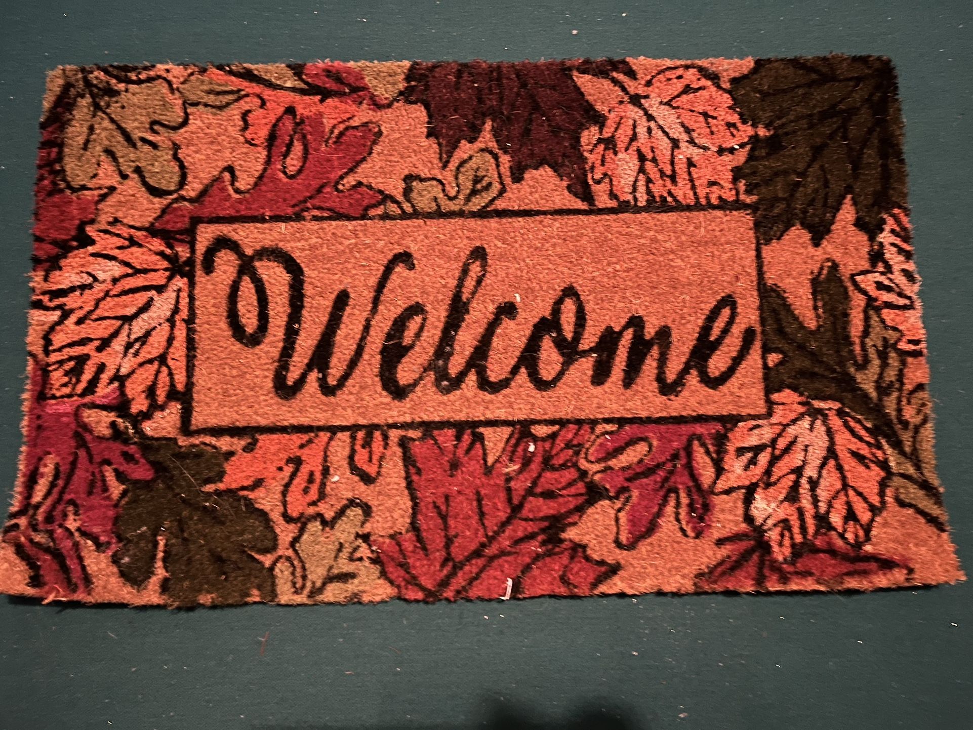 Fall Leaves welcome mat