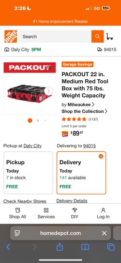 Milwaukee Packoout