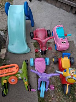 Toys indoor /outdoor  used works good slide 🛝$15 others $5 or best offer for all