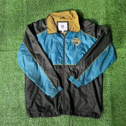 Vintage Jacksonville Jaguars Logo Two-Tone Windbreaker size Large