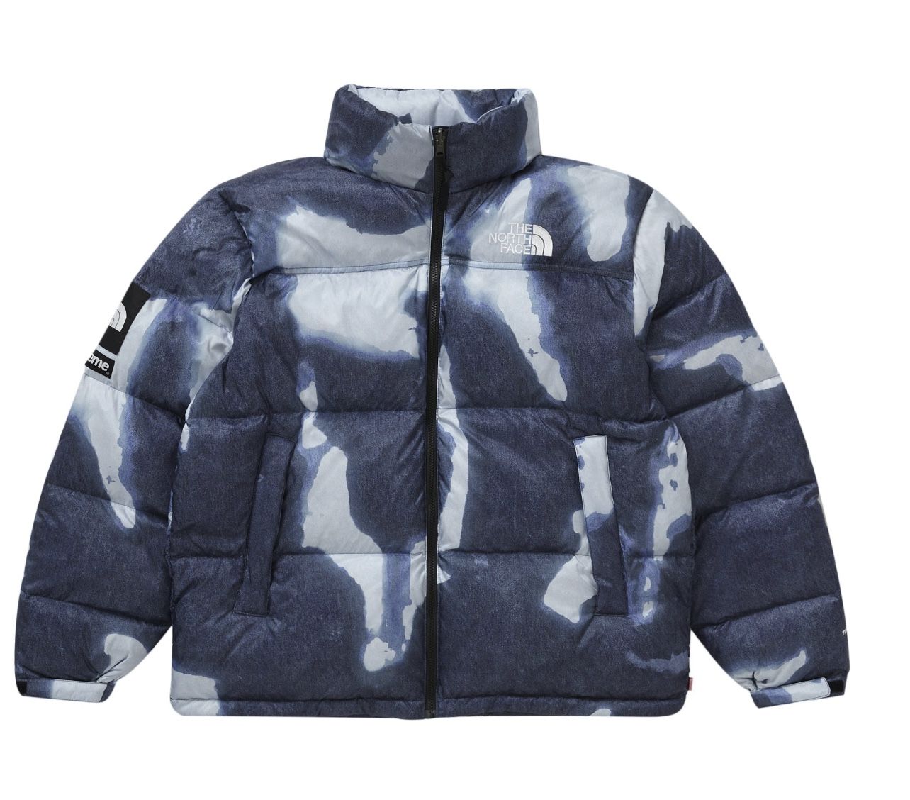 Supreme The North Face Bleached Denim Nupste Jacket Size XL