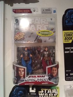 Extremely Rare action figure Star Wars Jaster Mereel And Montross Comic 2 Pack