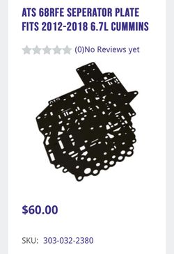 ATS 68RFE SEPERATOR PLATE FITS 2012-2018 6.7L CUMMINS