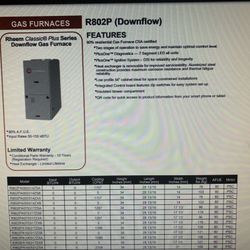 Rheem Classic® Plus Series Downflow Gas Furnace