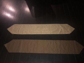 Brown and Beige gold table runners