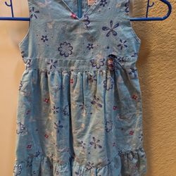 American Girl, Kanani Meet Dress For Girls Size 6, Blue, 100% Cotton