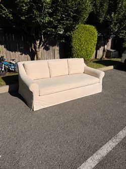 Restoration Hardware slip covered sofa Couch