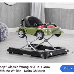 Jeep® Classic Wrangler 3-in-1 Grow With Me Walker 