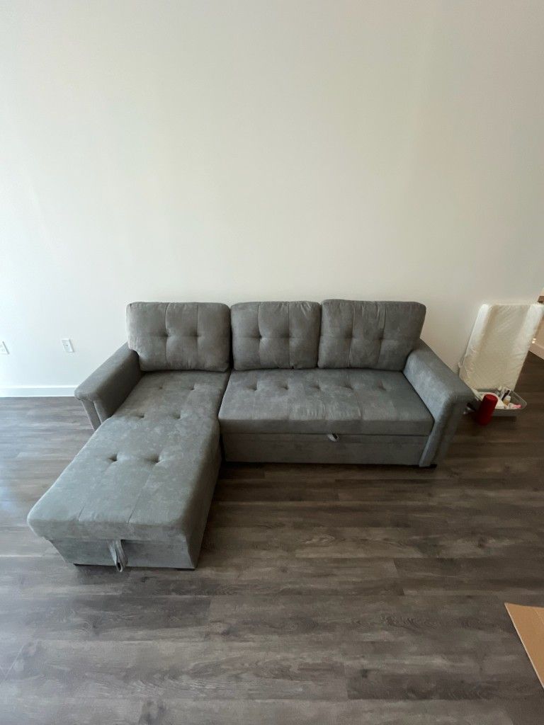 Gray Sleeper Sofa 