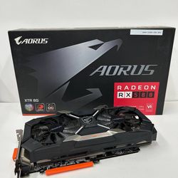 Gigabyte AORUS Radeon RX 580 Graphics Card – FOR PARTS / NOT WORKING