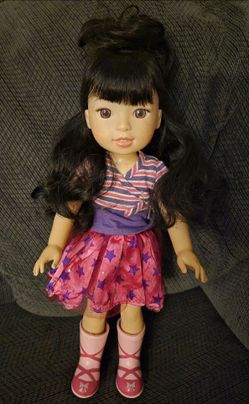 American Girl Wellie Wishers Emerson doll 14.5 inches