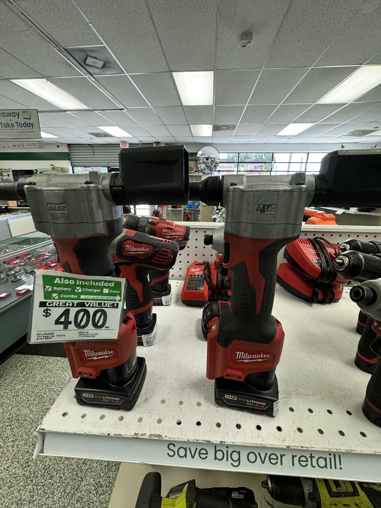 Milwaukee Rivet & Impact & Drill Set $400