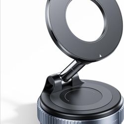 Magnetic Car Phone Holder 360° Reinforced 96LBS Ultra Suction Cup Phone Mount for MagSafe Cell Phone Holders for Your Car/Gym/Mirror Mount for iPhone 