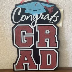 Congrats Grad Decorative Sign