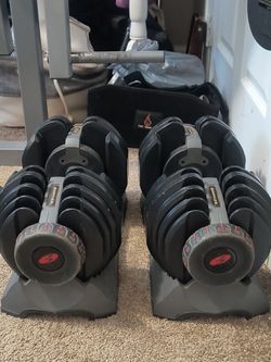 Bowflex SelectTech 552 Adjustable Dumbbells 52.5 pounds each