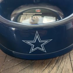 Dallas Cowboys Dog Bowl