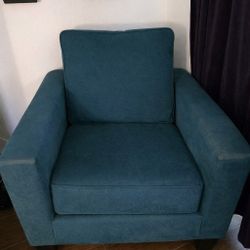 Dark Teal/Blue Armchair