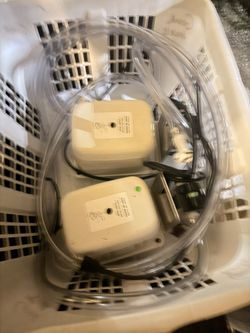 Dual HIBLOW HP-80 Air Compressors with Integrated Filter Units – Oxygen / EWOT / Hyperbaric / Aeration Setup